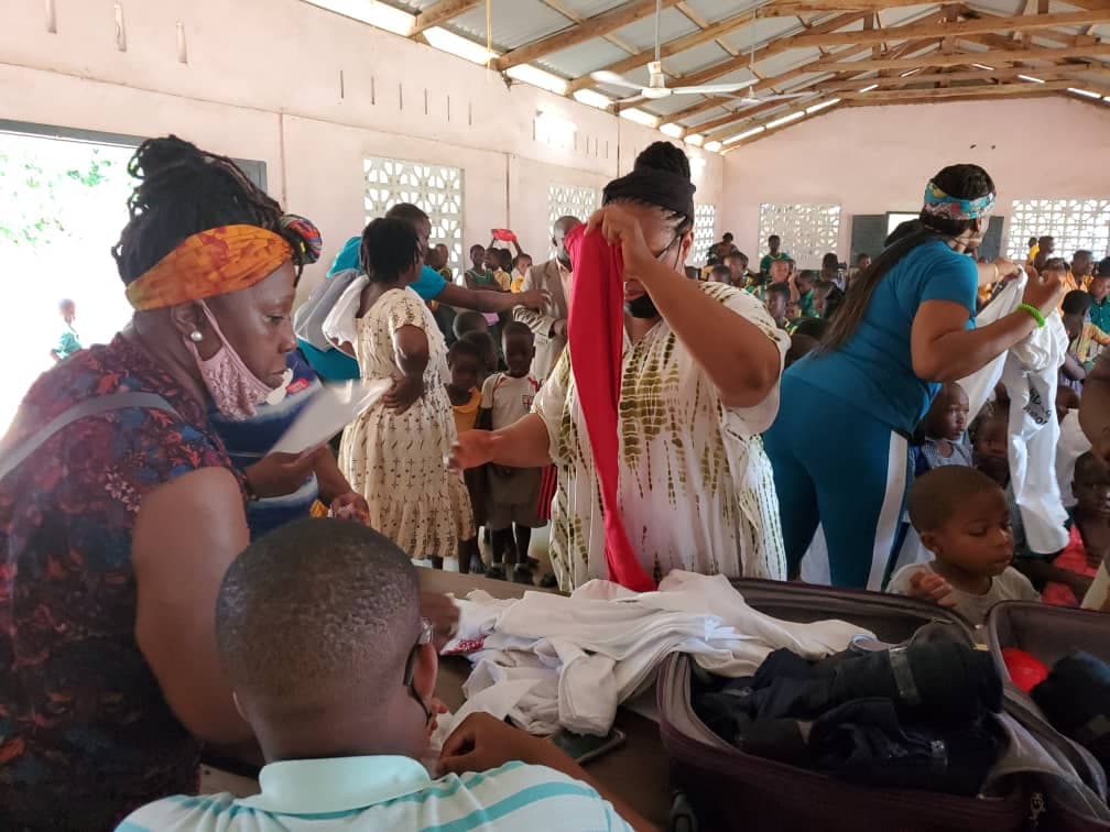 Sorting school supplies