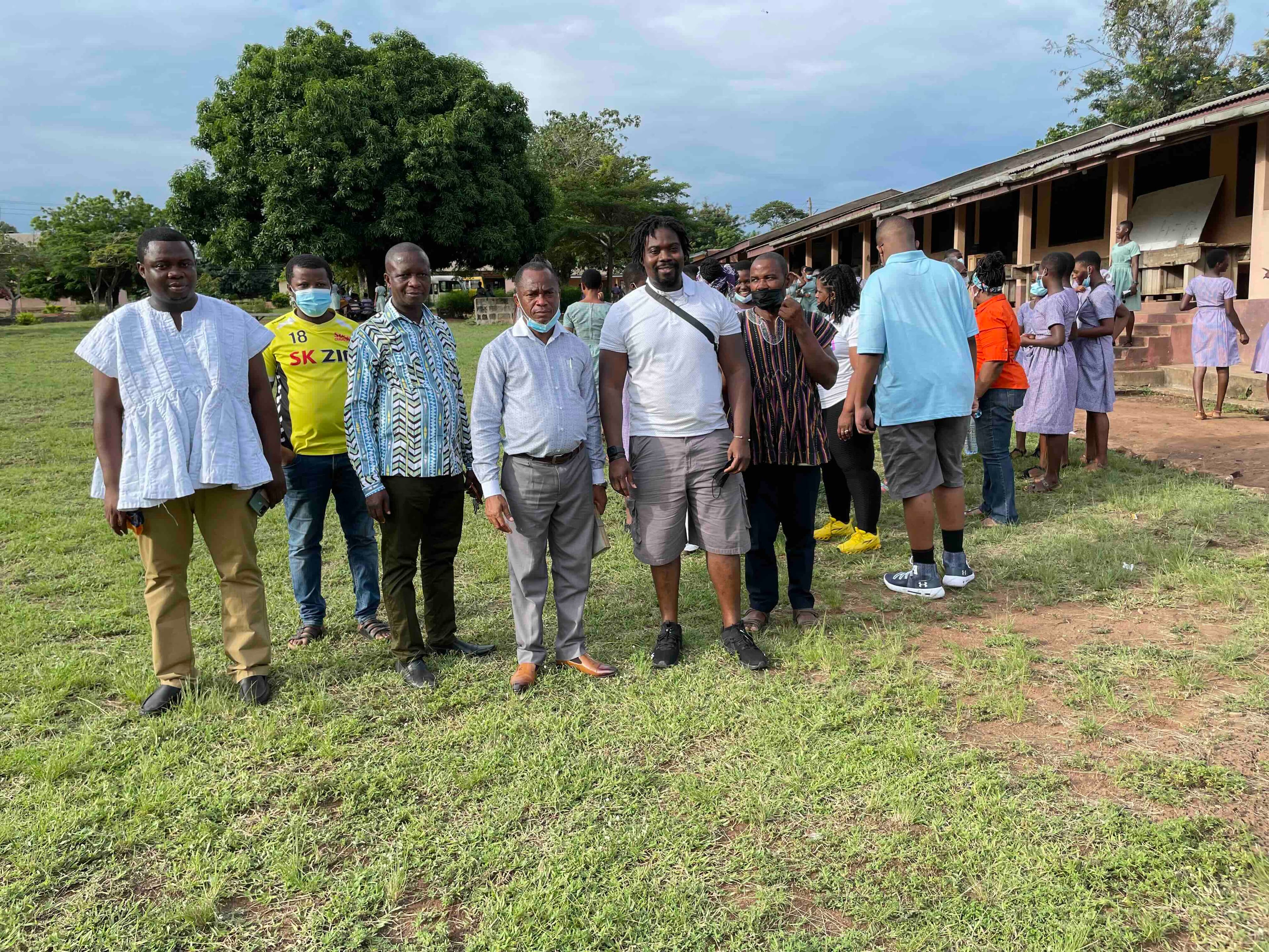 School teachers at the water borehole project
